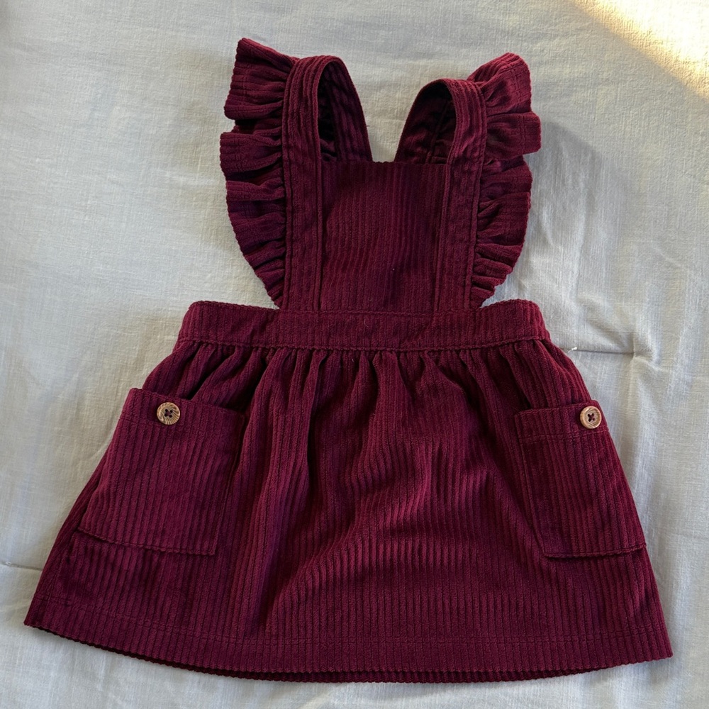 Wonder Nation Burgundy Kids Dress